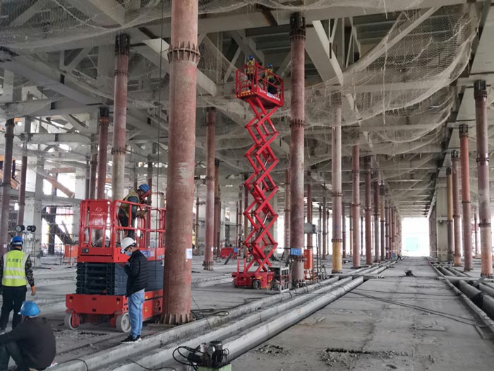 眾能聯(lián)合高空作業(yè)車為北京冬奧會項目建設加速